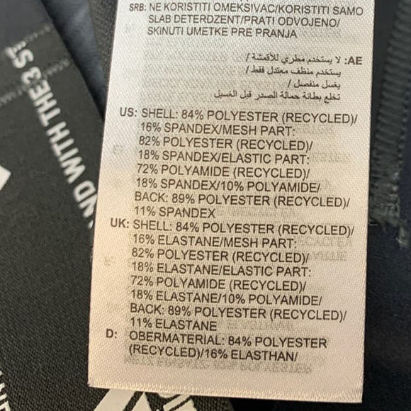 New Adidas XL 48DD Gray Medium Support Removeable Pads Training Sports Bra - Picture 7 of 7